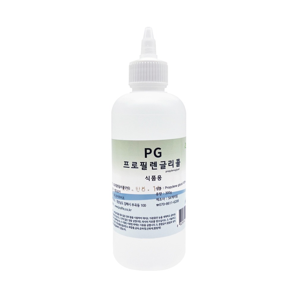 PG 300g 단품 / 프로필렌글리콜 향료제조 식품첨가물등급 천연화장품 천연비누 보습 친환경(주)조이라이프