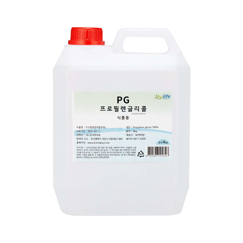 조이라이프 프로필렌글리콜 PG 4kg 천연 화장품 비누 슬라임(주)조이라이프