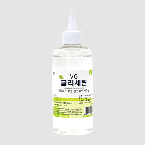 VG 350g 단품 / 글리세린 향료제조 천연화장품 천연비누 보습 친환경(주)조이라이프
